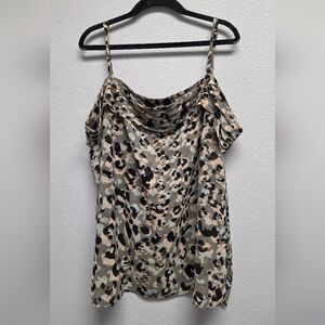Cabi Camofloge Off Shoulder Blouse‎ Size Xl